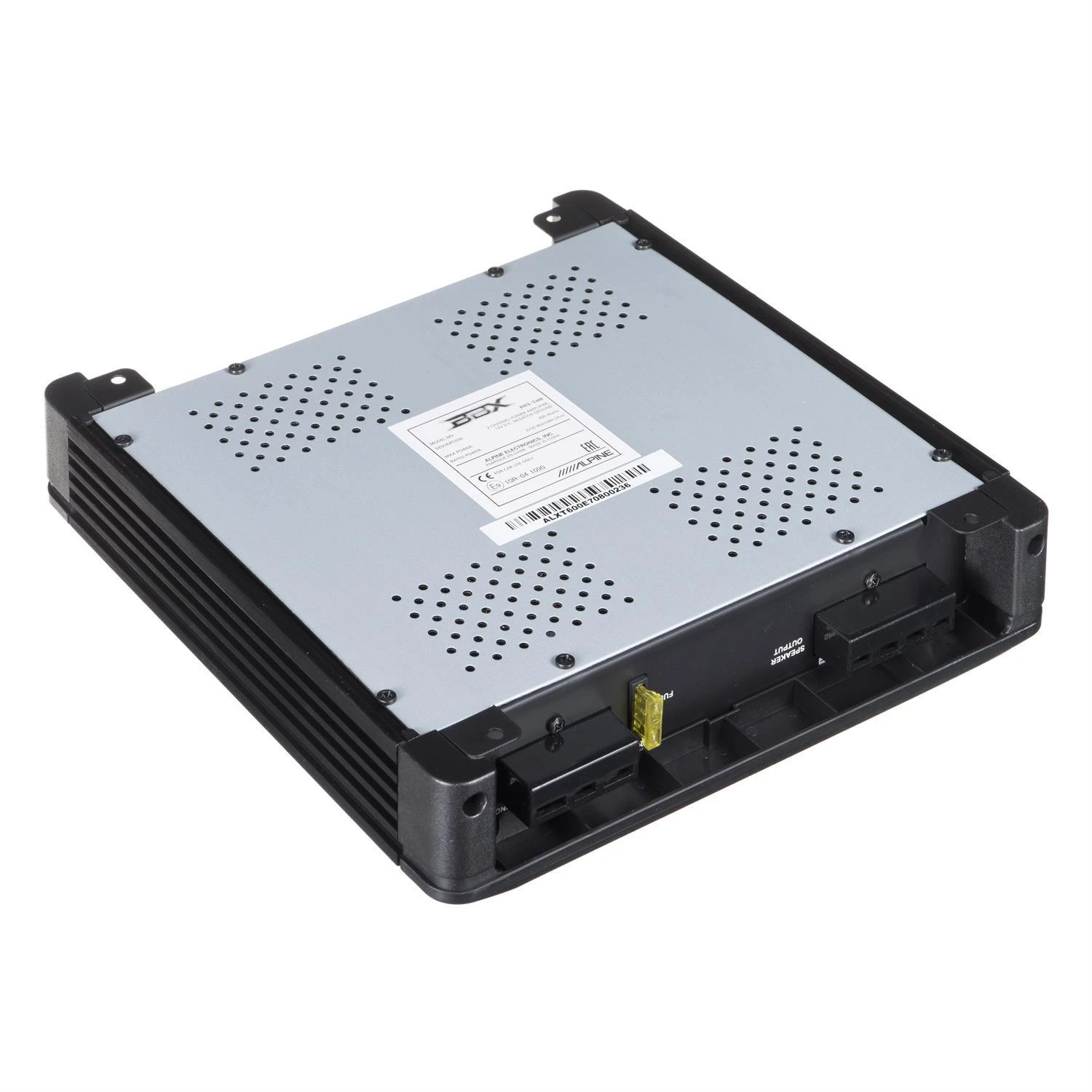Alpine BBX-T600 stiprintuvas – galinė jungčių pusė