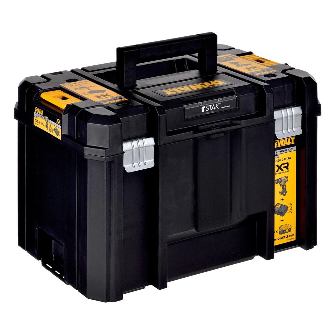 18V Akumuliatorinis suktuvas + angle bit driver DCD791P3A DEWALT