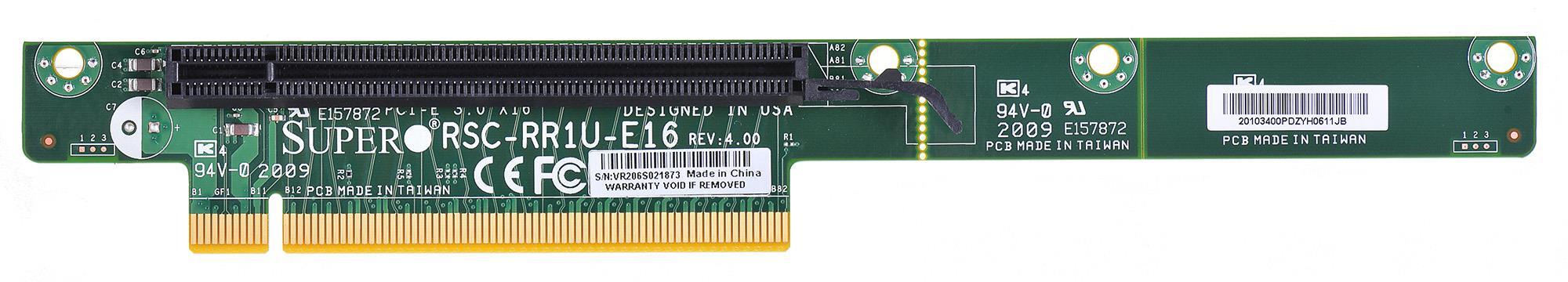 Serverio stovo kortelės kairysis lizdas PCIe 16x 1HE Supermicro