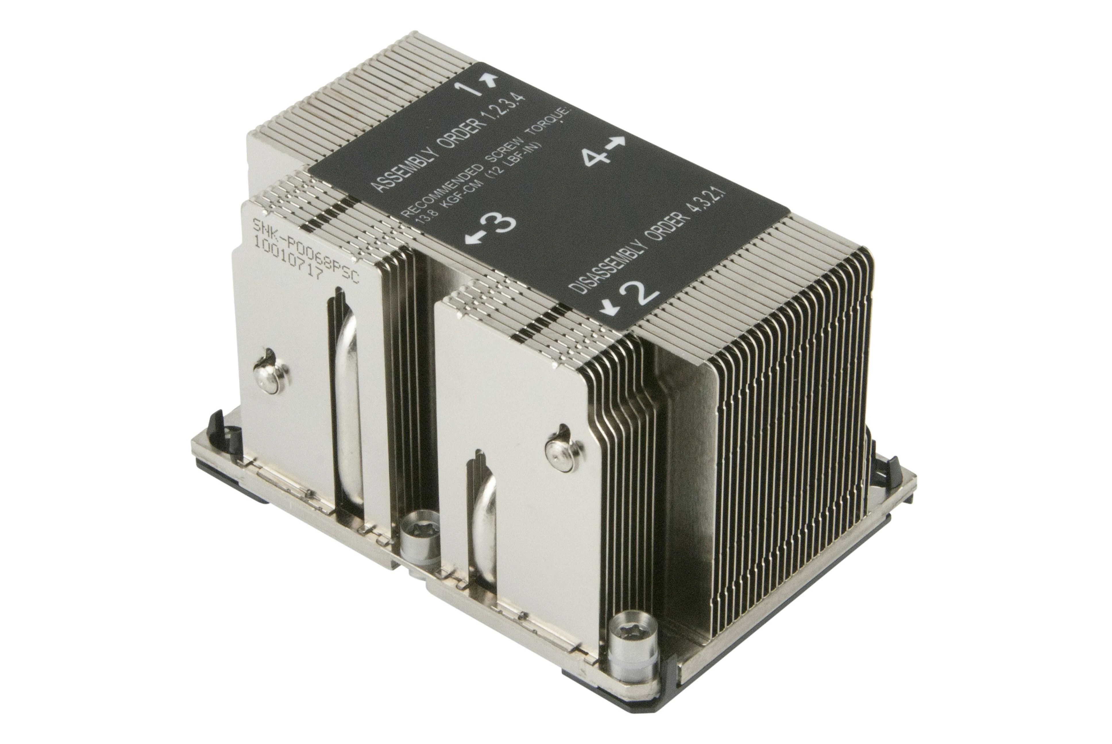 Supermicro SNK-P0068PSC aušintuvas su montavimo instrukcijomis