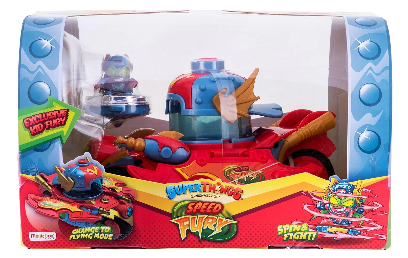 „Figūrėlė Magic Box Super Things“ – „Važiuoklė Speed Fury i Kid Fury“ (PSTSP112IN60)