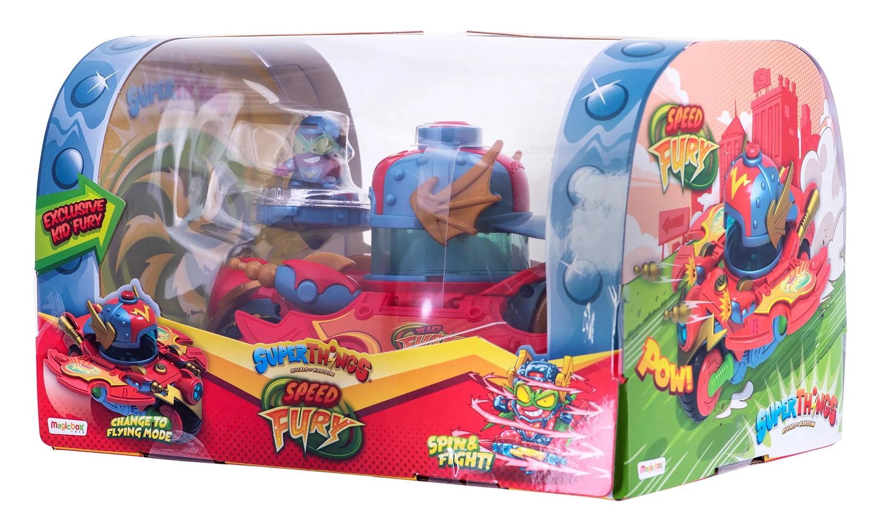 „Figūrėlė Magic Box Super Things“ – „Važiuoklė Speed Fury i Kid Fury“ (PSTSP112IN60)