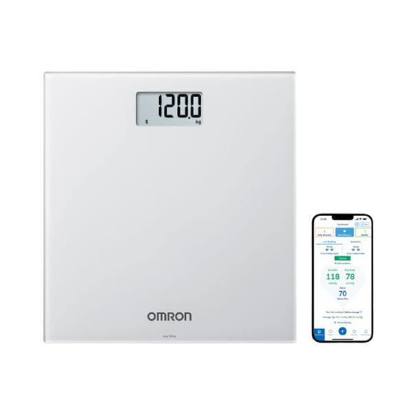 Skaitmeninės Svarstyklės - Omron HN300T2 150kg Bluetooth Atmintis 30 Įrašų Pilka