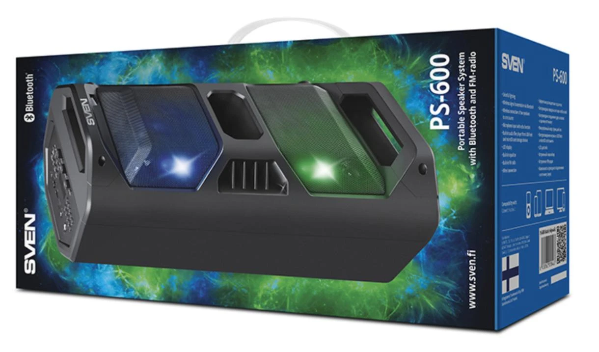 Garsiakalbiai SVEN PS-600, 50W Bluetooth (juoda)