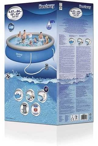 Bestway Baseino rinkinys Fast Set, 457x84cm, 57313