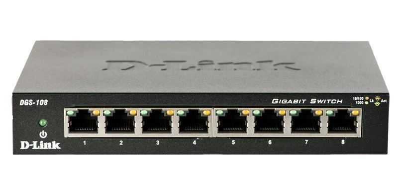 Šakotuvas D-Link DLINK DGS-108/E 8 prievadų Gigabit jungiklis