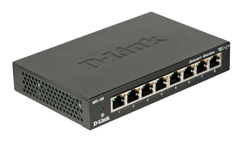 Šakotuvas D-Link DLINK DGS-108/E 8 prievadų Gigabit jungiklis