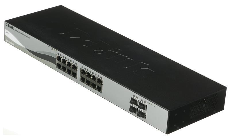 Šakotuvas Komutatorius D-Link DGS-1210-20 (16x 10/100/1000Mbps)