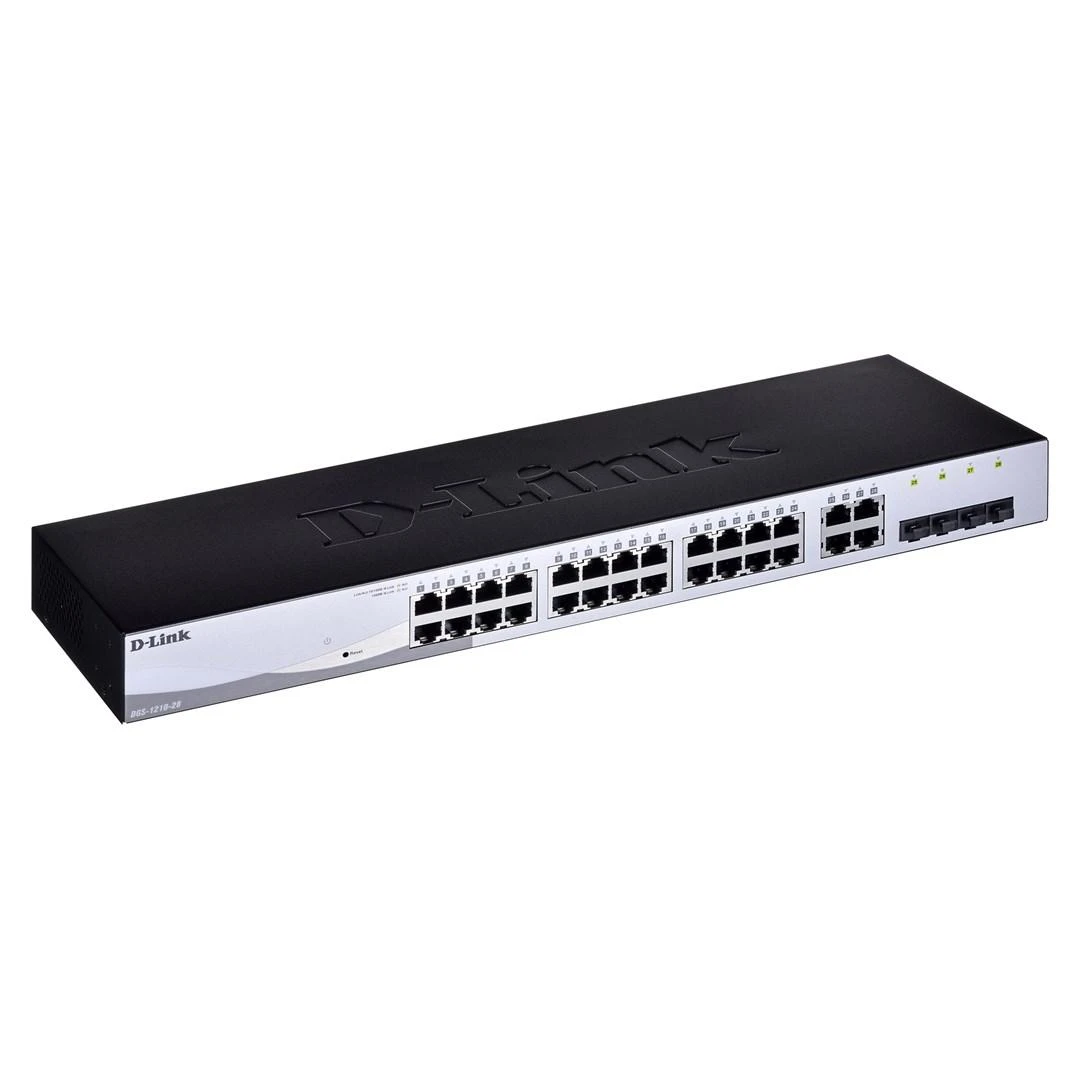 Šakotuvas D-LINK 28-Port Layer2 Smart Managed Gigabit Switch dlink žalias 3.0 24x 10/100/1000Mbit/s TP RJ-45 Port4x TP Combo Port / SFP lizdas