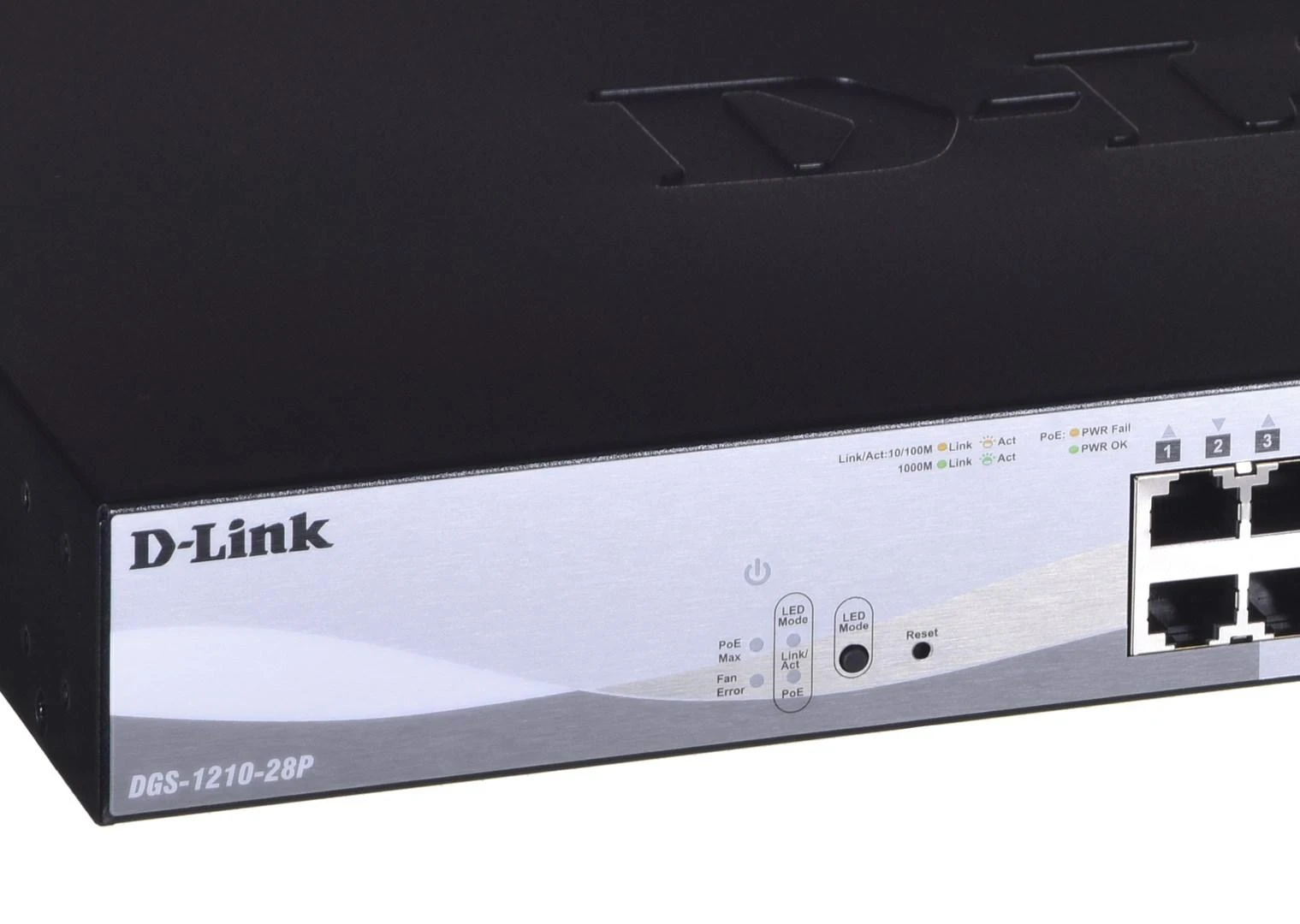Šakotuvas D-LINK 28-Port Layer2 PoE Gigabit Smart Managed Switch dlink žalias 3.0 24x 10/100/1000Mbit/s TP RJ-45 PoE prievadas 802.3at