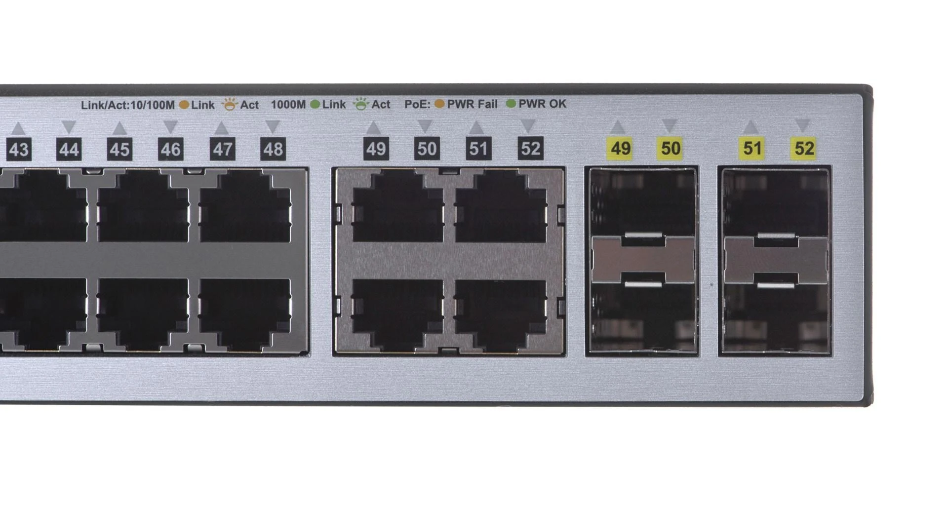 Šakotuvas D-LINK 52-Port Layer2 Smart Managed 48x PoE Gigabit Switch dlink žalias 3.0 48x 10/100/1000Mbit/s TP RJ-45 PoE prievadai 802.3at