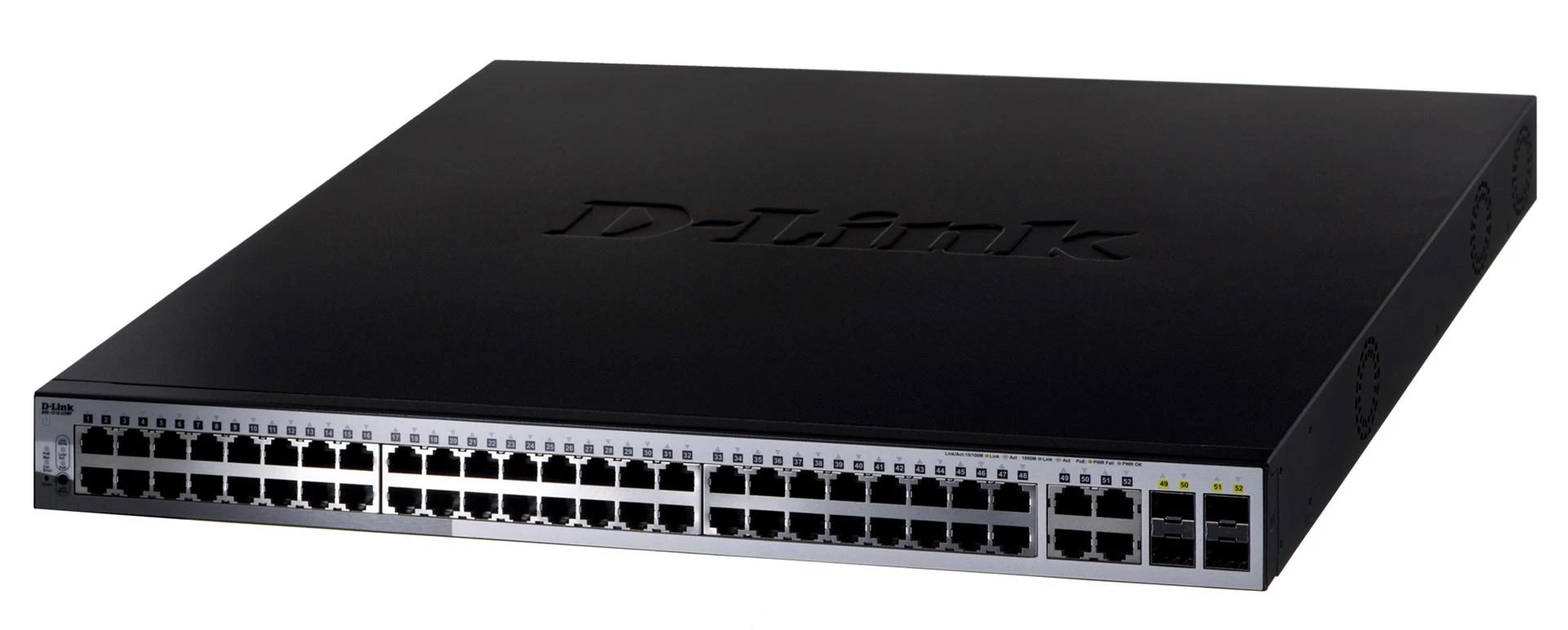 Šakotuvas D-LINK 52-Port Layer2 Smart Managed 48x PoE Gigabit Switch dlink žalias 3.0 48x 10/100/1000Mbit/s TP RJ-45 PoE prievadai 802.3at