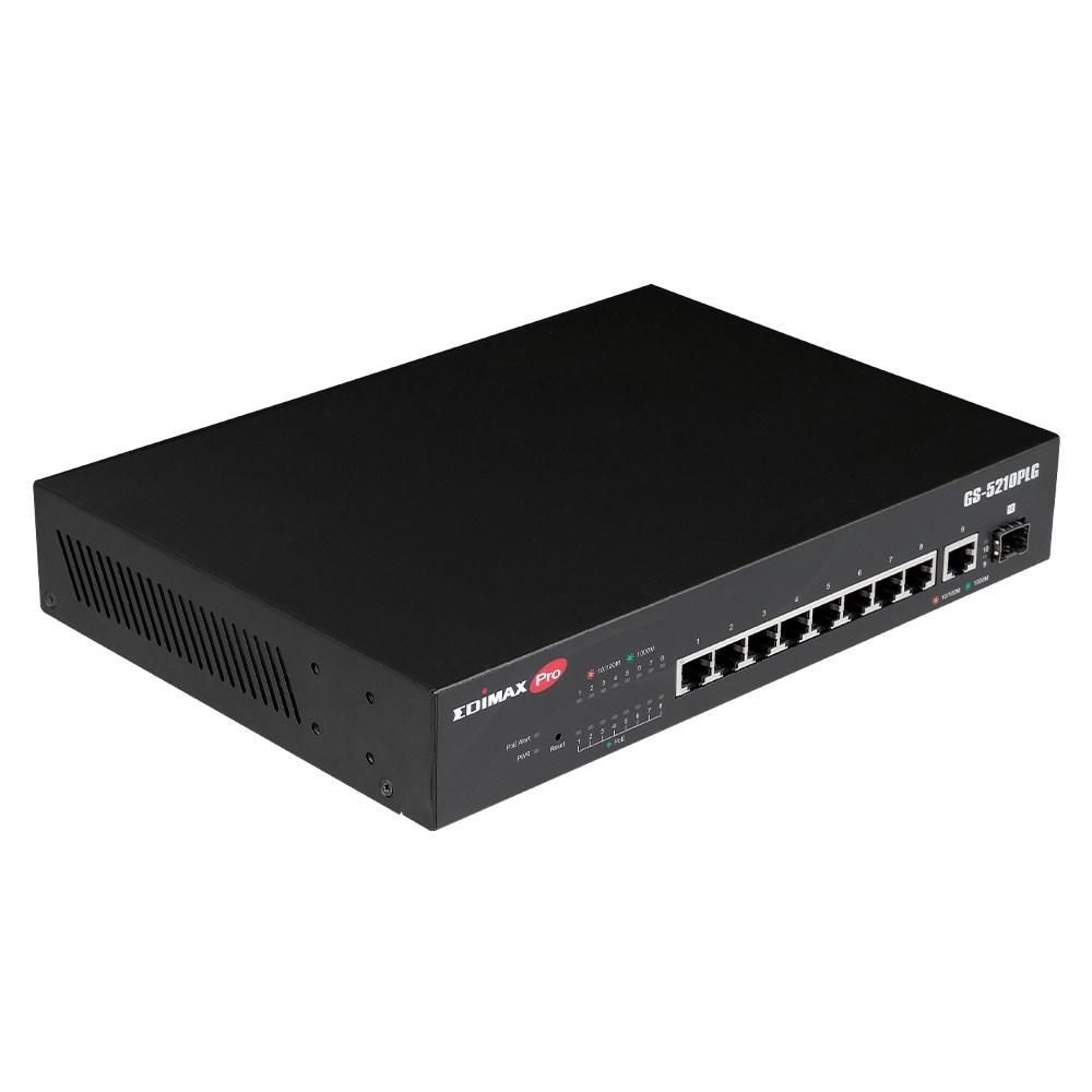 Šakotuvas EDIMAX SMB Gigabit PoE+ su 1 SFP lizdo žiniatinklio išmaniuoju jungikliu
