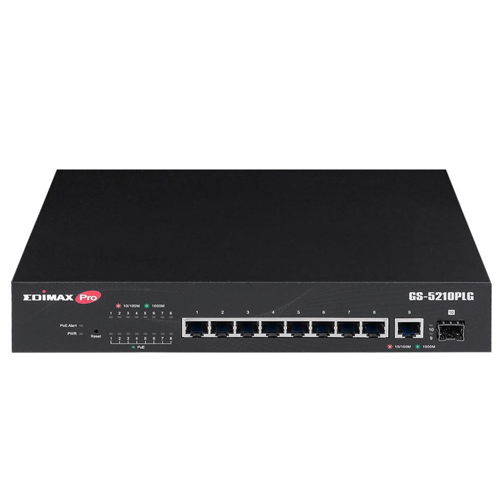 Šakotuvas EDIMAX SMB Gigabit PoE+ su 1 SFP lizdo žiniatinklio išmaniuoju jungikliu