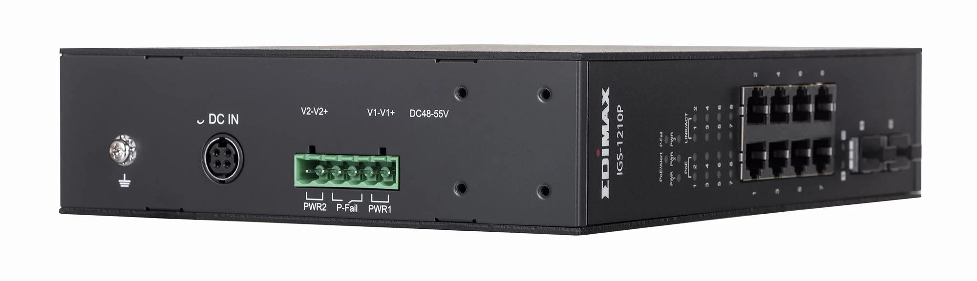 Šakotuvas Edimax Technology EDIMAX pramoninis 8 prievadų POE GbE + 2 GbE SFP nevaldomas jungiklis