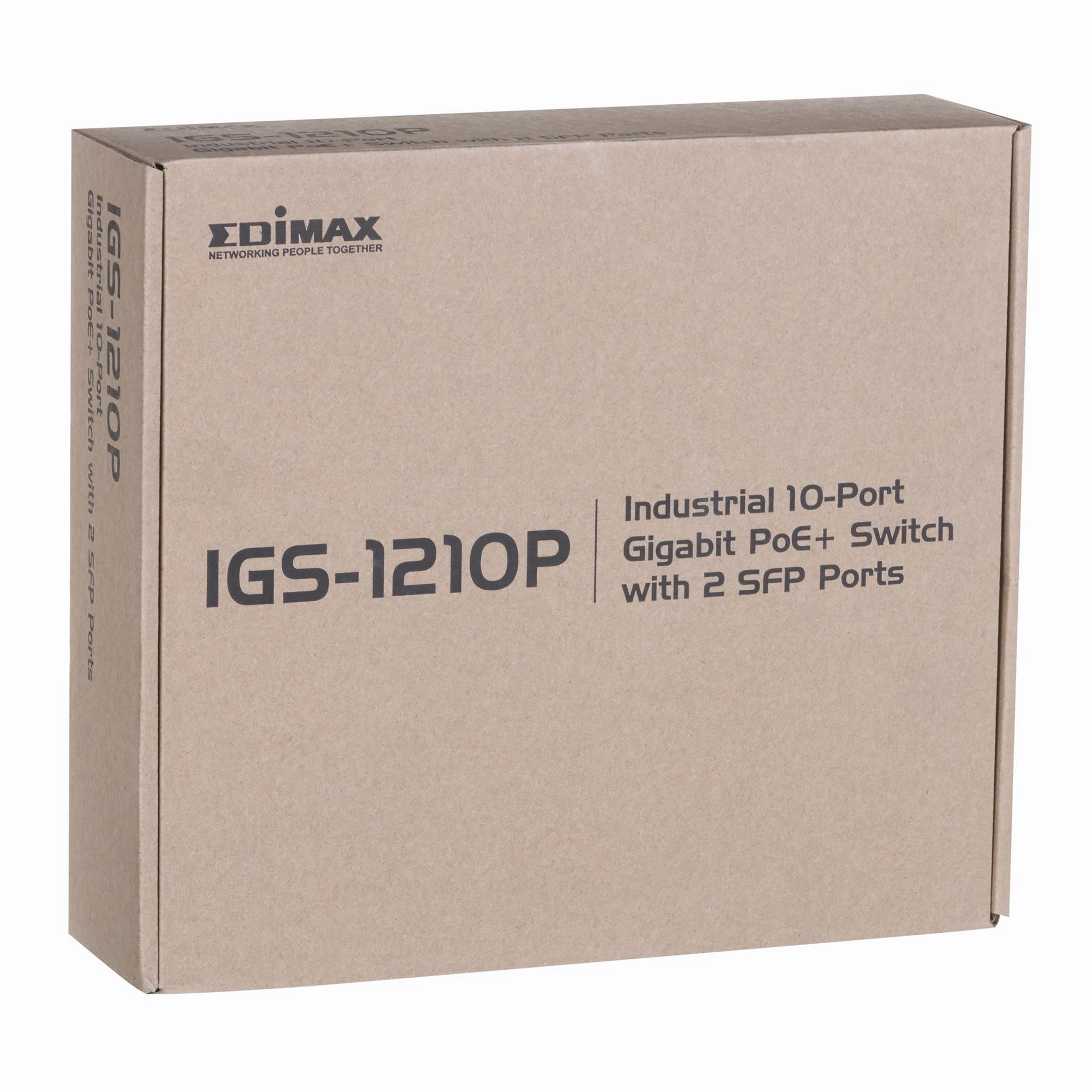 Šakotuvas Edimax Technology EDIMAX pramoninis 8 prievadų POE GbE + 2 GbE SFP nevaldomas jungiklis