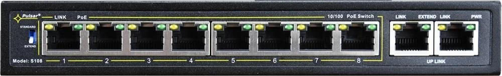 Šakotuvas SWITCH POE S-108 8 PRIEVADŲ PULSAR