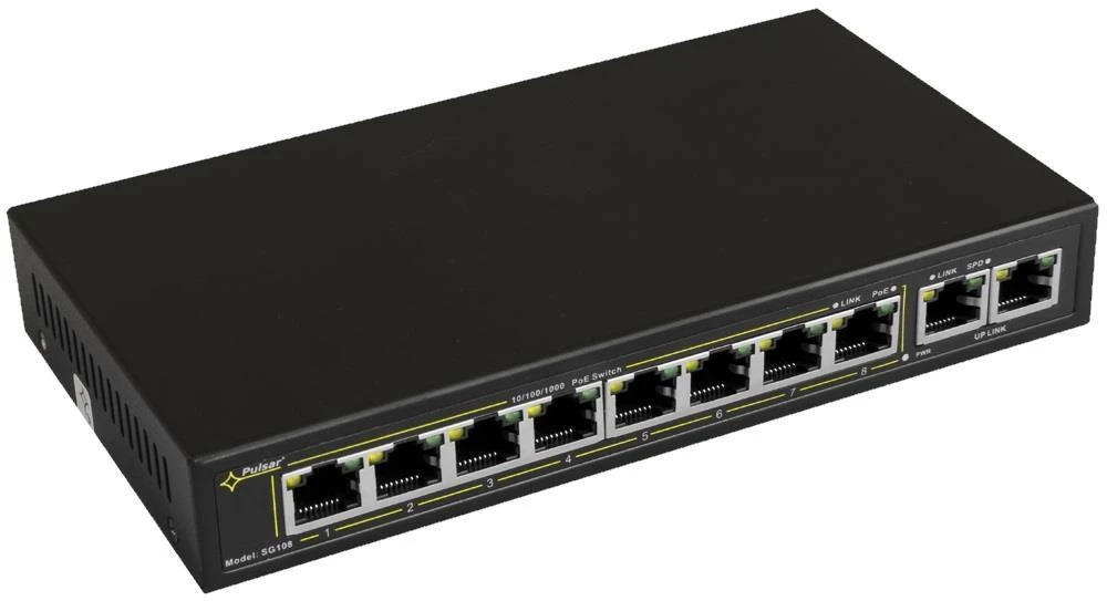 Šakotuvas SWITCH POE SG-108 8 PRIEVADŲ PULSAR