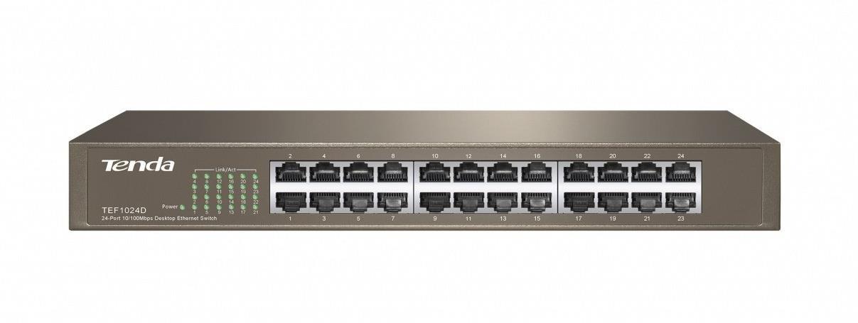 Switch Tenda TEF1024D (24x 10/100Mbps)