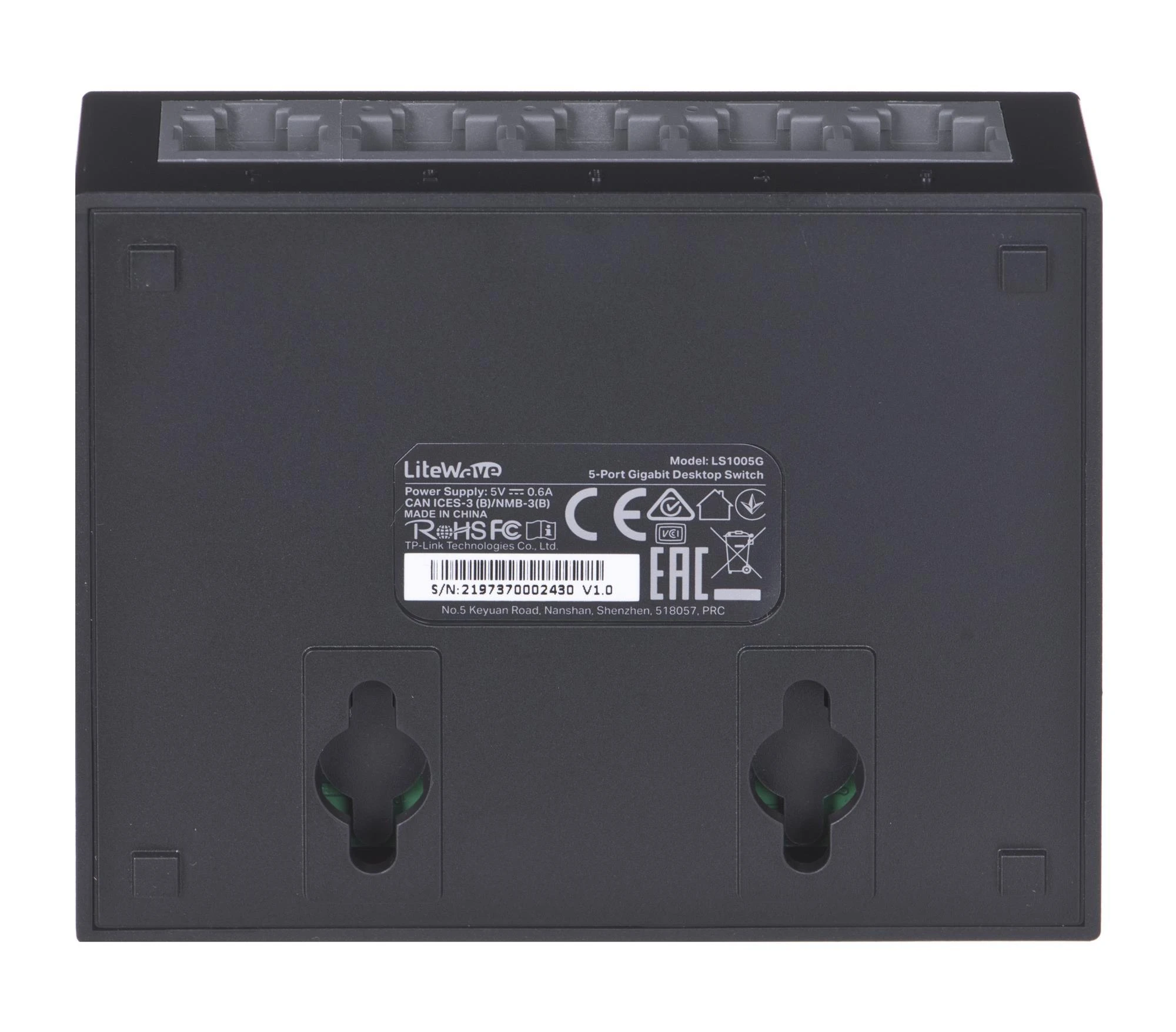 Šakotuvas TP-LINK LS1005G Ne-valdomas Gigabit Ethernet (10/100/1000) Juoda