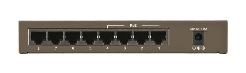 Šakotuvas TP-LINK 8 prievadų PoE jungiklis 4 PoE prievadai