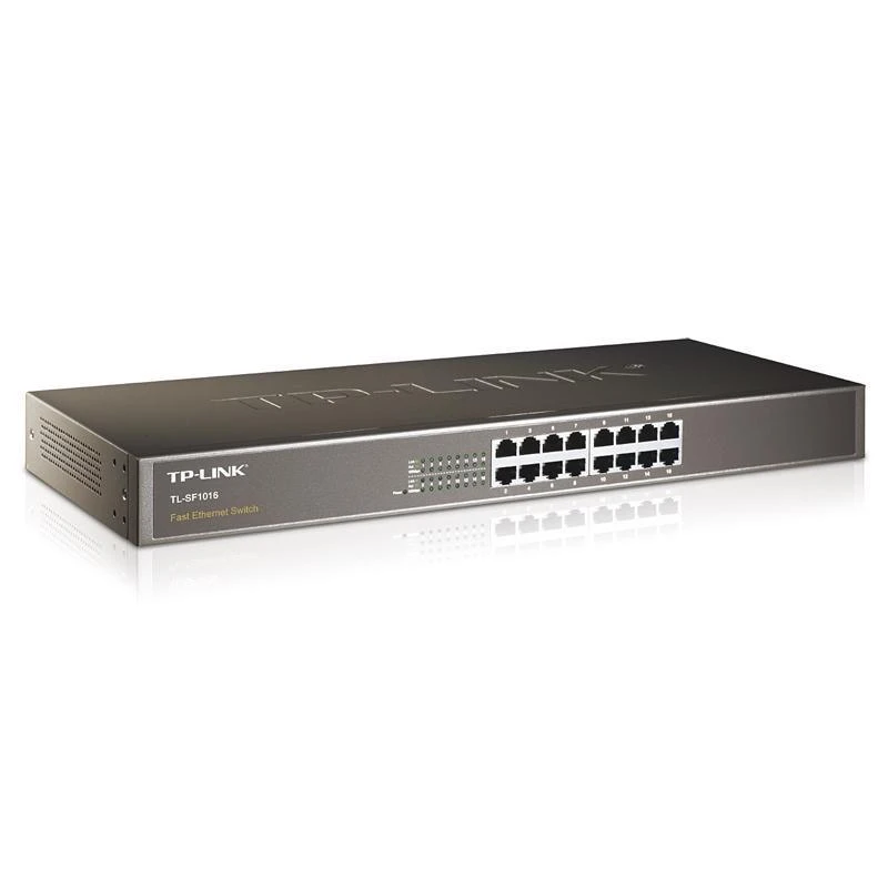 Šakotuvas TP-LINK 16port 10/100 Switch 19in-Rack