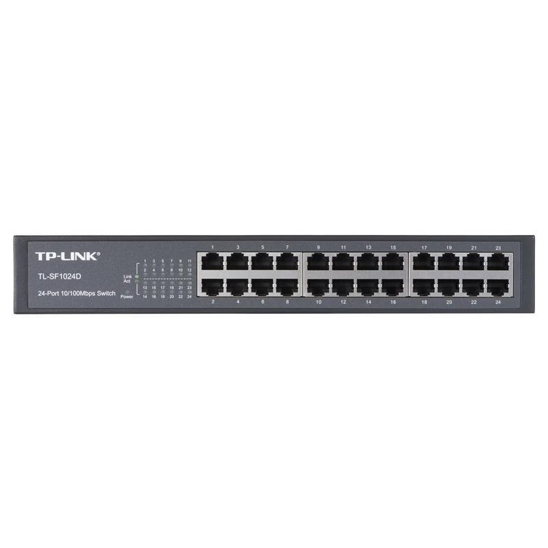 Šakotuvas TP-LINK 24port 10/100M Switch Plieninis dėklas