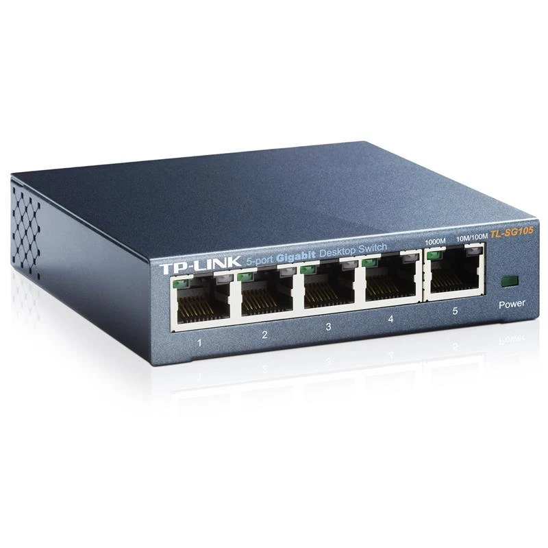 Šakotuvas Komutatorius TP-LINK, 5-port, metalinis korpusas, juodas / TL-SG105