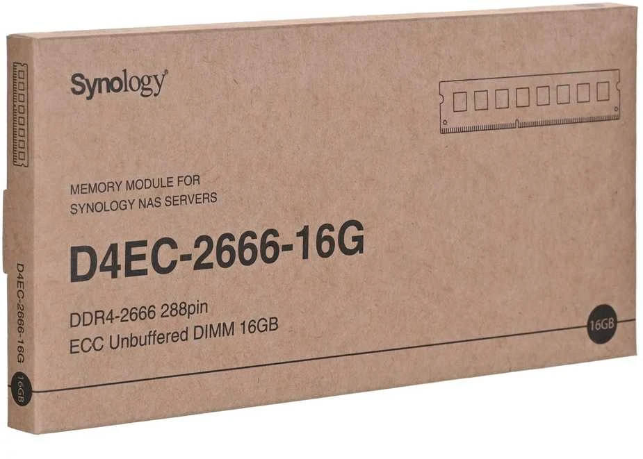 RAM Synology Sinologija | NAS atmintis | 16 GB | DDR4 | 2666 MHz | PC/serveris | Registracijos Nr. | ECC Taip