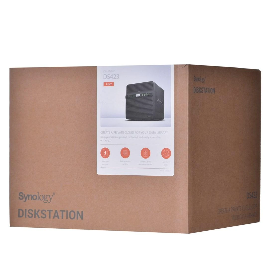 Serveris SYNOLOGY DS423 4 skyrių NAS Realtek RTD1619B 4 branduolių 1,7 GHz disko stotis