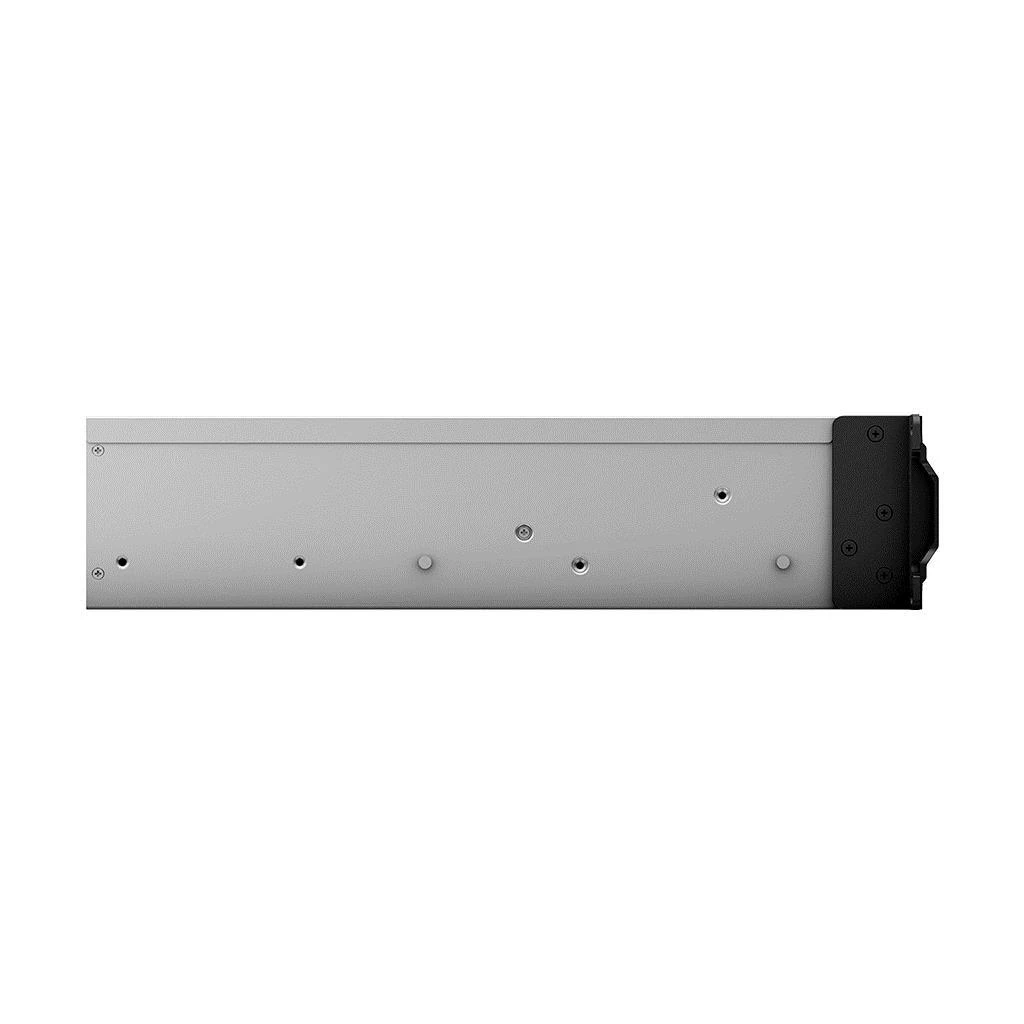 Serveris SYNOLOGY RS1221RP+ 8 skyrių NAS-Rackmount AMD Ryzen V1500B keturių branduolių 2,2 GHz 4GB DDR4 iki 32GB RJ-45 4x1GbE 2xUSB 3.2 1xeSATA