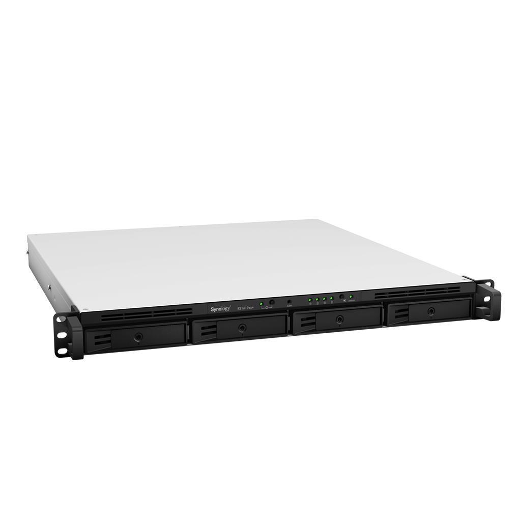 Serveris Synology | Rackstation | RS1619xs+ | iki 4 HDD/SSD su karštuoju keitimu | Intel Xeon | Intel Xeon D-1527 keturių branduolių | Procesoriaus dažnis 2,2 GHz | 8 GB | DDR4