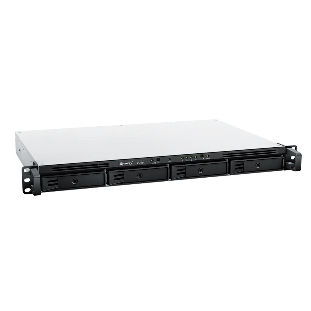 Serveris Synology Sinologija | RS422+ | Iki 4 HDD / SSD karšto pakeitimo | AMD Ryzen | Ryzen R1600 | Procesoriaus dažnis 2,6 GHz | 2 GB | DDR4