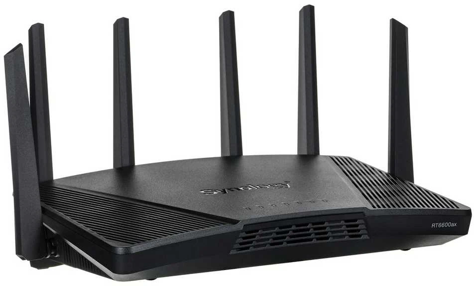 Synology RT6600ax Ultra-fast and Secure Belaidis maršrutizatorius for Homes | Synology | Ultra-fast and Secure Belaidis maršrutizatorius for Homes | RT6600ax | 802.11ax | 4800 Mbit/s | Ethernet LAN (RJ-45) jungtys 5 | Mesh Support No | MU-MiMO Yes | No mobile broadband | Antenna type External antena x 6 | 24 mėn.