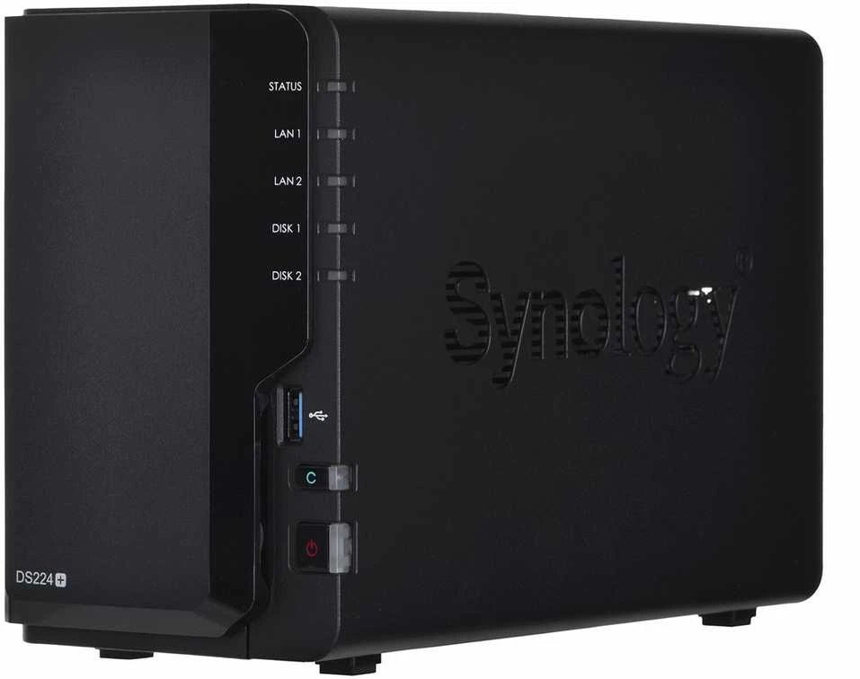 Serveris DS224+ SYNOLOGY NAS STORAGE TOWER 2BAY | Be HDD | Be RAM