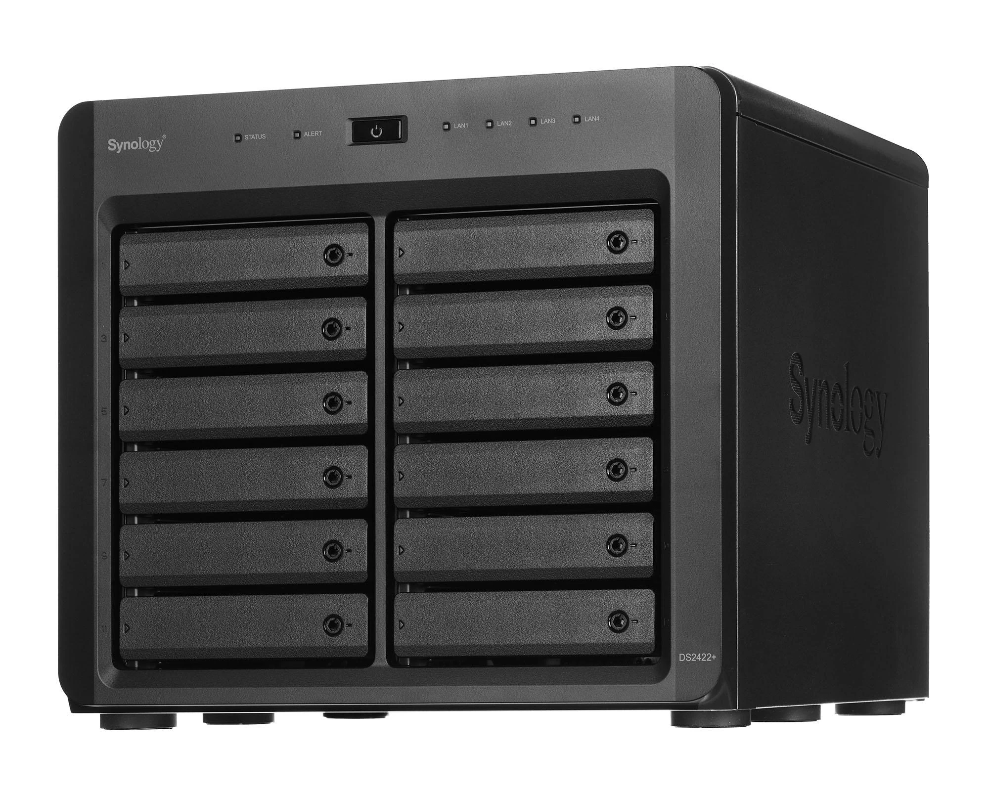 Serveris Synology Sinologija | Bokštas NAS | DS2422+ | Iki 12 HDD/SSD Hot-Swap | AMD Ryzen | „Ryzen V1500B Quad Core“ | Procesoriaus dažnis 2,2 GHz | 4 GB | DDR4