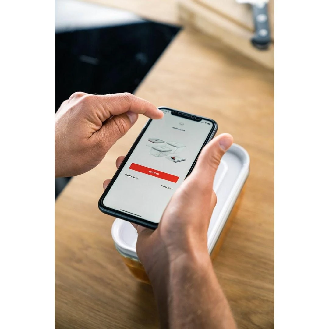 Zwilling stiklinis indas prostokątny 0.75 ltr jūros spalvos