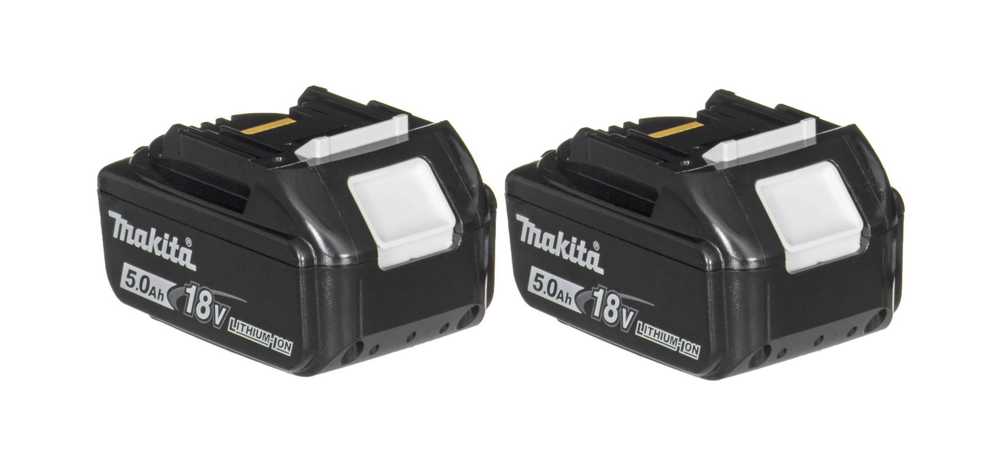 MAKITA KAMPACINIS ŠLIMUOTUVAS 18V‐125mm 2 x 5,0Ah LI-ION BEŠEPEČIŲ DĖKLAS MAKPAC DGA518RTJU