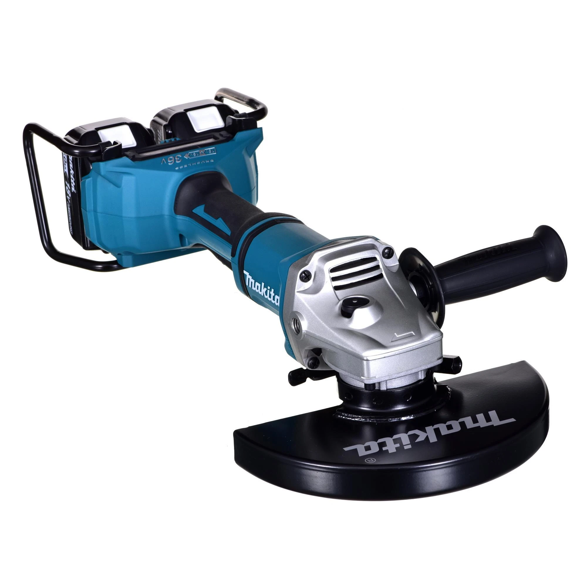 Makita DGA900PT2 kampinis šlifuoklis su dviem baterijomis