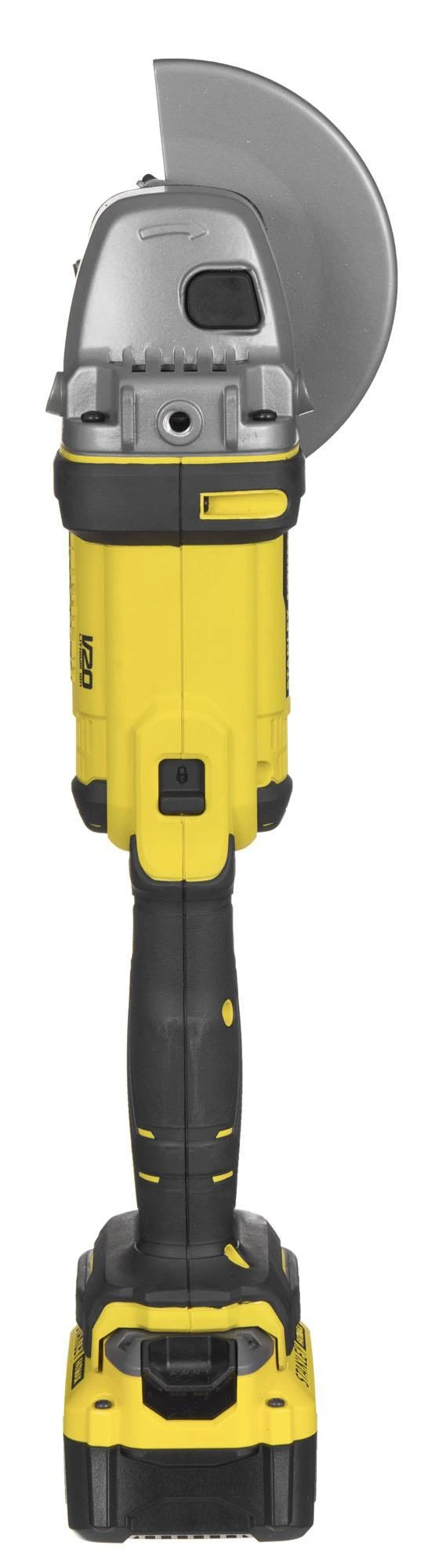 Stanley V20 kampinis šlifuoklis – galinis vaizdas