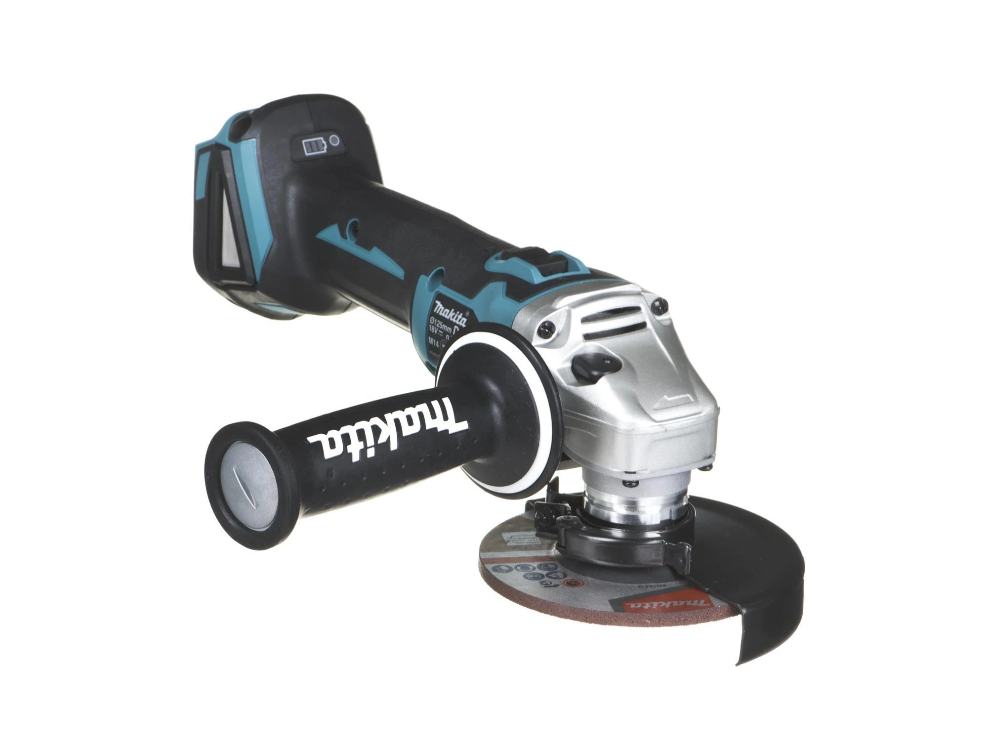Makita Kampinis šlifuoklis DGA506ZJ, 18V, 125mm, be akumuliatoriaus ir kroviklio