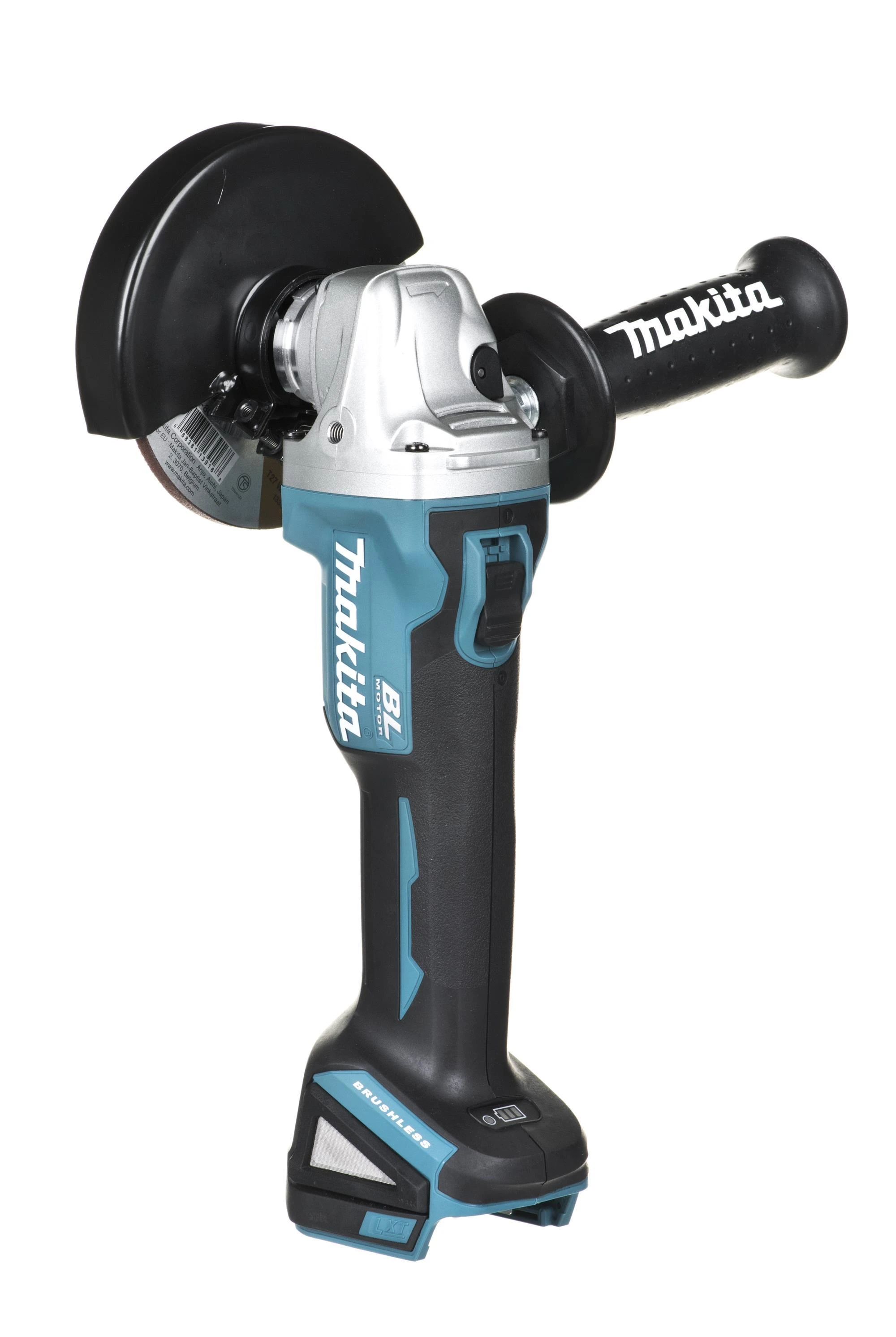 Makita Kampinis šlifuoklis DGA506ZJ, 18V, 125mm, be akumuliatoriaus ir kroviklio