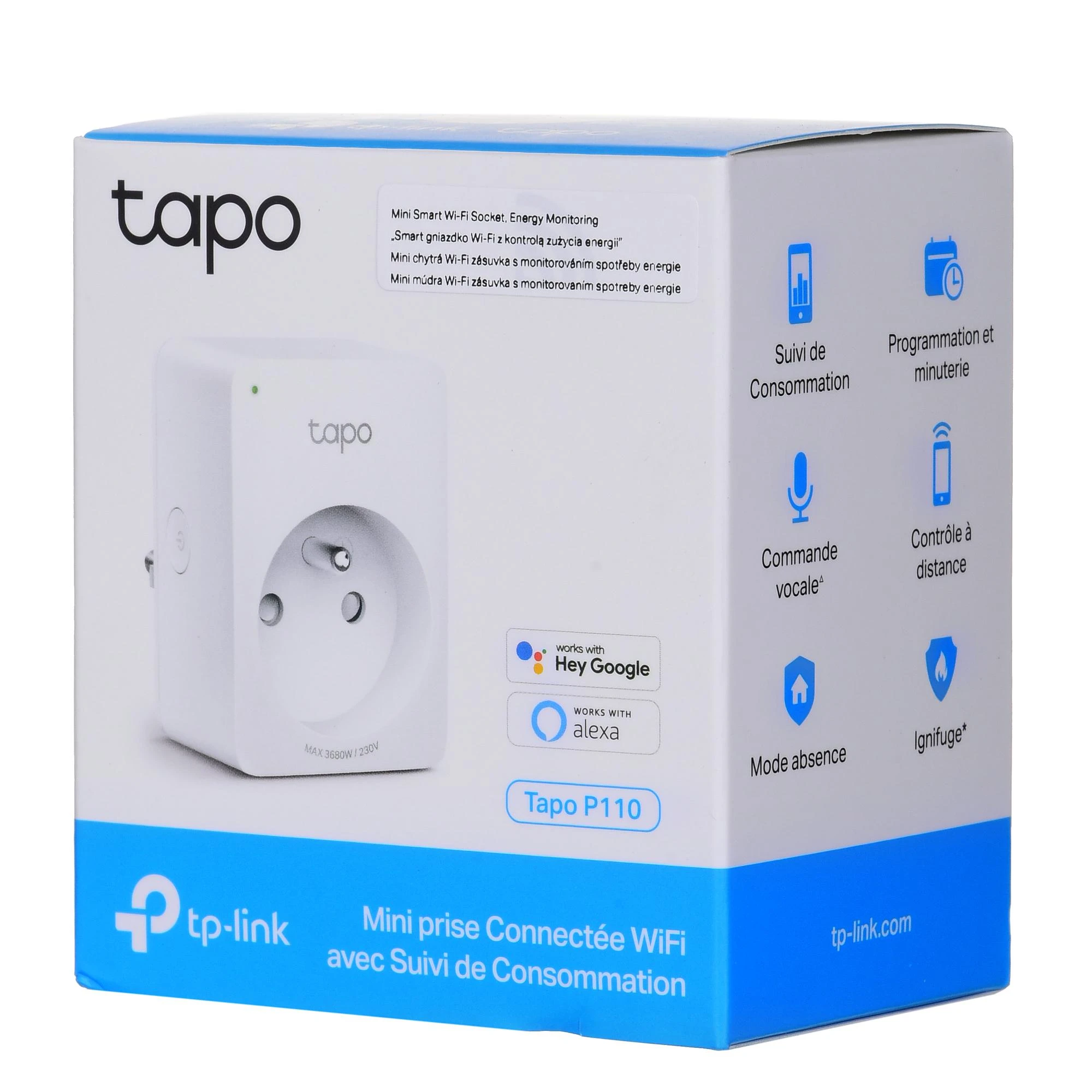 TP-LINK TAPO P110 Mini Smart Wi-Fi lizdo energijos stebėjimas Pakeiskite EOL modelį HS110