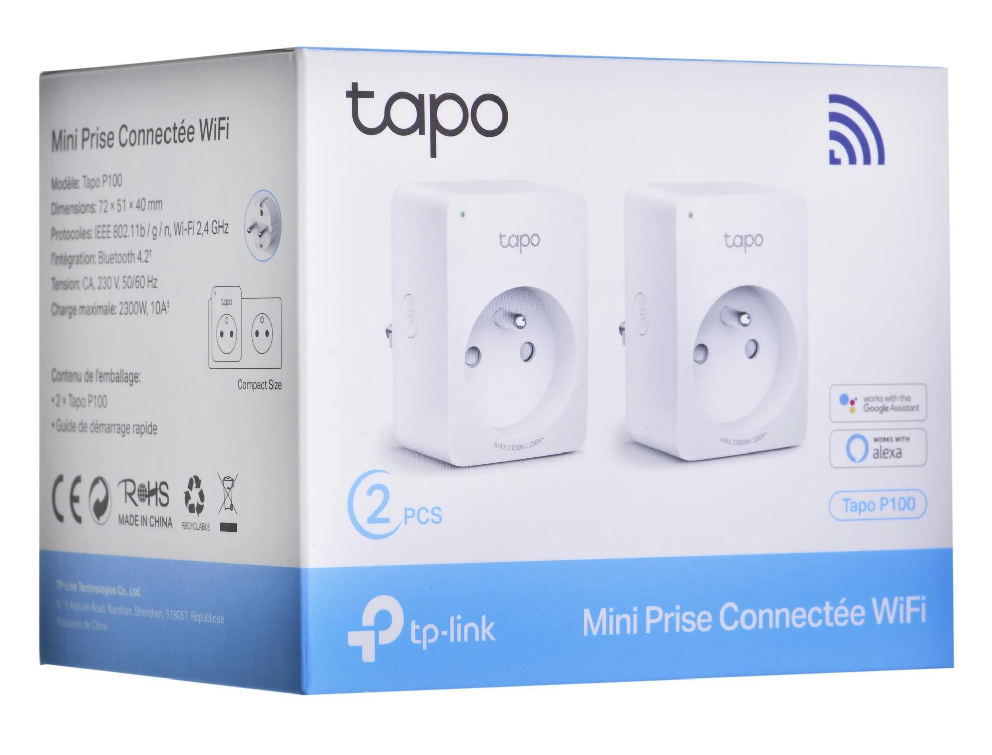 SUMANUS ELEKTRINIS LIZDAS TL-TAPO-P100(2-PACK) 2300 W TP-LINK