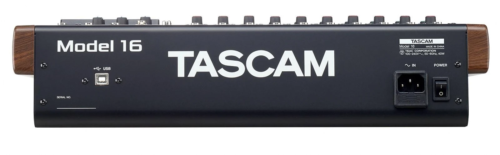 Garso Pultas - Tascam Model 16 16 Kanalai 20-30000 Hz Juodas, Auksinis, Mediena
