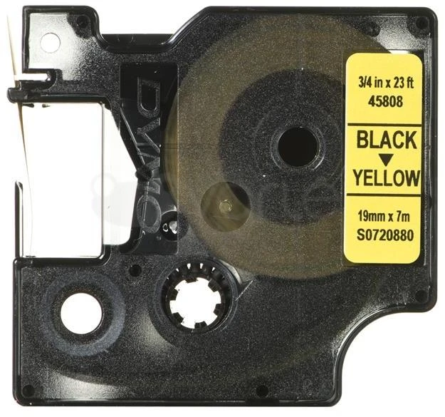 Juostelė DYMO D1 19mm x 7m, juoda ant geltono / S0720880 45808