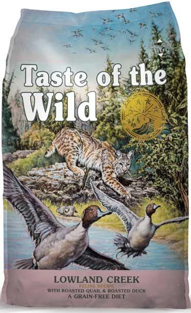 Taste of the Wild Lowland Creek sausas maistas katėms su kepinta putpeliena ir antiena 2kg