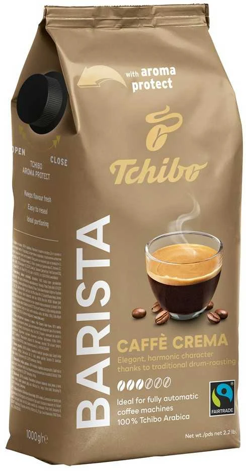 Kavos pupelės Tchibo Barista Caffè Crema, 1kg
