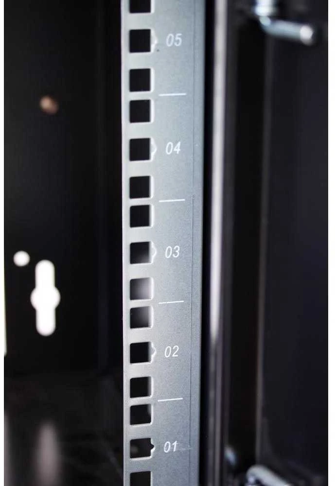 TECHLY 19inch Wall Network Rack 9U Gylis 600 Juodas Assembled