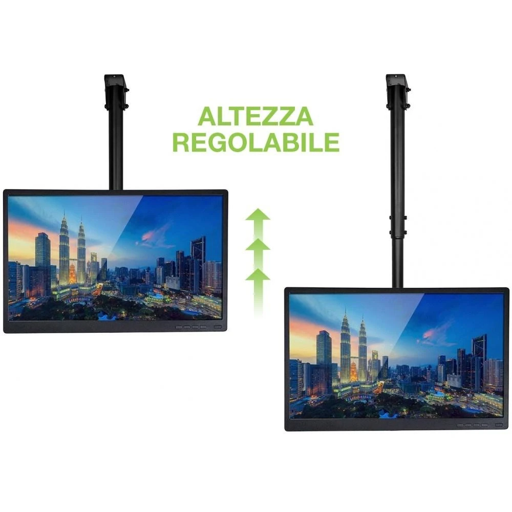 TECHLY 309357 Techly Lubinis laikiklis televizoriui LED/LCD/PLAZMA, 37-70, 50kg, reguliuojamas, VESA